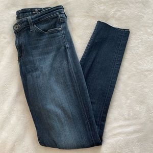 AG Skinny Jeans with Raw Hem